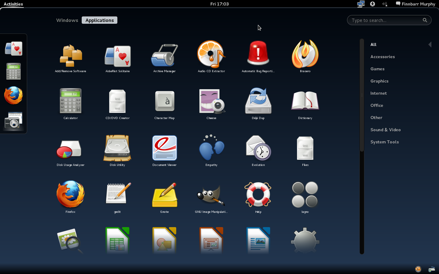 GNOME3 shell screenshot 6